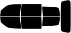 Rvinyl Window Tint Kit Compatible with Dodge Nitro 2007-2011 - Black 5% - Single Ply No Bubble Film - Do it Yourself Vehicle Complete Precut Kit