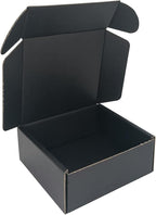 400 Pack 5x5x2'' Small Shipping Boxes, Corrugated Cardboard Mailers for Business, Black (CM552B-400)