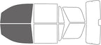 Rvinyl Window Tint Kit Compatible with Chevrolet Tahoe 2015-2020 - Black 35% - Single Ply No Bubble Film - Do it Yourself Vehicle Front Precut Kit