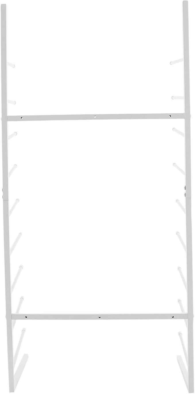 Wall Mount Art Print Blueprint Holder, 9-Tier Blueprint Holder, 20.87'' x 11.02'' x 44.09'' Blueprint Storage Rack for Working with Blueprints and Rolled Documents (White)