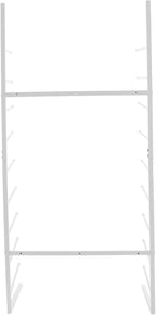 Wall Mount Art Print Blueprint Holder, 9-Tier Blueprint Holder, 20.87'' x 11.02'' x 44.09'' Blueprint Storage Rack for Working with Blueprints and Rolled Documents (White)