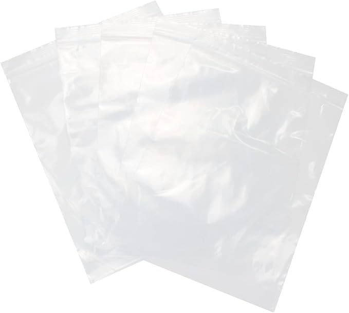 13" X 15" (500 Bags) 2 Mil Clear Reclosable Zip Plastic Poly Bags, 2 Gallons with Resealable Lock Seal Zipper