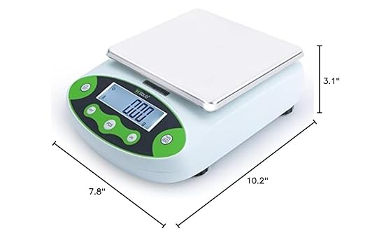 U.S. Solid Digital Analytical Balance 1kg x 0.01g, High Precision Lab Scale, 500g Calibration Weight, 10 Weighing Units, AC 100V-240V & DC 9V, Piece Counting