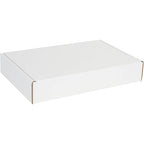 Box USA 17" Deluxe Shipping Boxes 17 1/8"L x 11 1/8"W x 3"H, 50-Pack - White Box Mailers for Packaging, Storage, Gifts or Bulk Business Orders