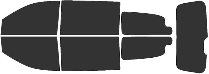 Rvinyl Window Tint Kit Compatible with Dodge Grand Caravan 2008-2020 - Black 20% - Single Ply No Bubble Film - Do it Yourself Vehicle Complete Precut Kit