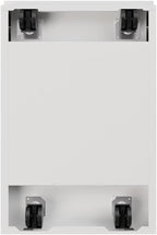 Pemberly Row 3 Drawers 27.75" Vertical White Metal Filing Cabinet Lockable Pre-Assembled Stationary Letter Size for Home, Office