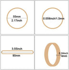 Rubber Bands Size #64, Elastic Band Beige 0.5bl about 110Pcs Wide Rubber Band For Office Home Supplies(3 1/2" x 1/16")