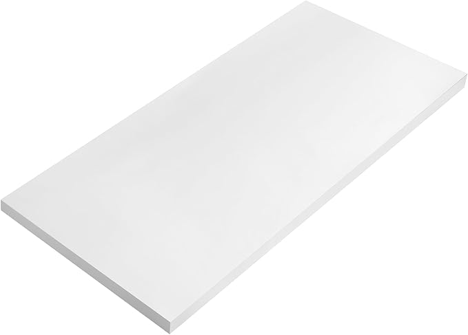 Amylove Polyurethane Foam 2/5" x 59" x 79" High Density Cushion Upholstery Foam Sheet for Seat Replacement DIY Projects Chairs Headboards Sofas Home(White)