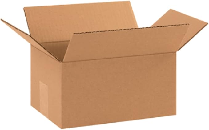 Secure Seal - 25 Pack of 10x7x5” Corrugated Cardboard Packing Shipping Mailing Moving Carton Boxes Cube