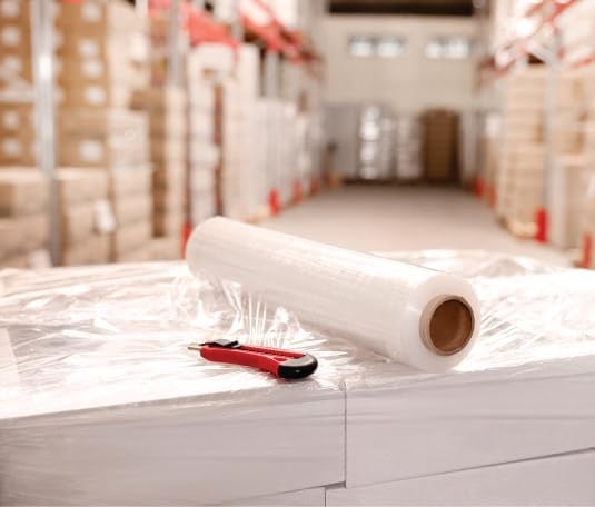 Alliance Stretch Film Hand Bundling - Clear, 18" x 1200ft, 60 Gauge, 4 Pack, Industrial Heavy Duty Shrink Wrap for Packing, Shipping, Pallet and Moving Supplies