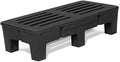 PolyMight Heavy-Duty Plastic Poly Dunnage Rack for Warehouses and Commercial Industrial Storage 48" x 22" x 12" with 2000 lb Capacity | For Wareshouse, Storage, and Merchandising