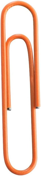 JAM PAPER Colorful Jumbo Paper Clips - Large 2 Inch - Orange Paperclips - 75/Pack