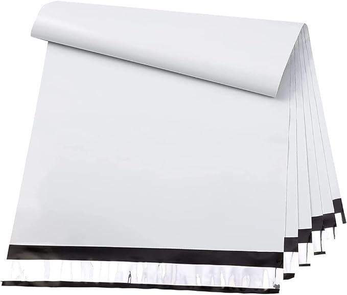Metronic Poly Mailers 24×24 50 Pcs Large Shipping Bags for Clothes Plastic Mailers Strong Self Seal Adhesive Shipping Envelopes for Small Business Tear-resistant Mailer Bags Mailing Envelopes White