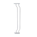 ALLAIBB Extra Wide Pressure Mount Baby Gate Auto Close White Metal Child Dog Pet Safety Gates with Walk Through for Stairs,Doorways,Kitchen and Living Room(4.72"/12cm)