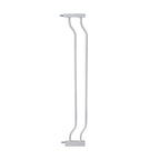 ALLAIBB Extra Wide Pressure Mount Baby Gate Auto Close White Metal Child Dog Pet Safety Gates with Walk Through for Stairs,Doorways,Kitchen and Living Room(4.72"/12cm)