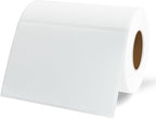 Name Tag Stickers,3.5" x 2.25" White Labels,Waterproof/Oil/Tear Resistant/Ink Won't Smudge (260pcs,1 Roll)
