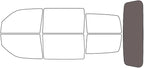 Rvinyl Window Tint Kit Compatible with Dodge Nitro 2007-2011 - Rear Windshield Precut Kit - 35%
