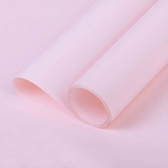 FWSA WRAPS Pink Flower Wrapping Paper Roll Korean Floral Paper for Bouquets Florist Supplies Waterproof Fresh Flowers Gifts Packaging Marterials Valentine's Day Wedding Mother's Day (COLOR 10)