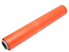 APQ 4 Rolls of Blown Hand Stretch Film 18" x 1500'. Orange Hand Stretch Wrap, 80 Gauge. Tear Resistant Residue Free Film for Moving, Shipping, Wrapping. Industrial Grade Pallet Shrink Wrap Film.