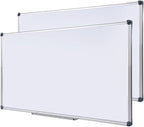 Magnetic Whiteboard -2 Pack 60" x 40" Large Magnetic Dry Erase Board with Removable Marker Tray| Wall-Mounted Aluminum Message Presentation White Board for Home Office Classroom