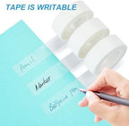 Tape Refills with Dispenser, 24 Roll Invisible Tapes, 3/4 Inch X 600 in, Gift Wrapping Tapes Supplier for Christmas Home School Office Use