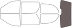 Rvinyl Window Tint Kit Compatible with Dodge Caravan 2001-2007 - Rear Windshield Precut Kit - 35%