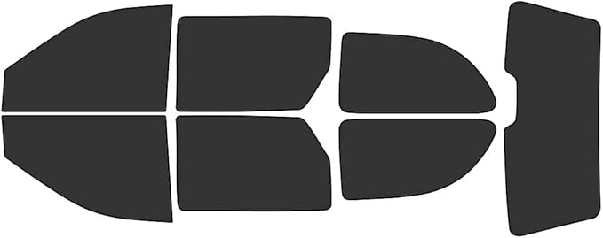Rvinyl Window Tint Kit Compatible with Dodge Caravan 2001-2007 - Black 20% - Single Ply No Bubble Film - Do it Yourself Vehicle Complete Precut Kit