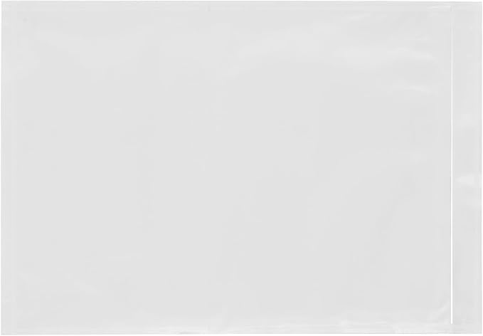 2000 Count 7" x 10" Shipping Label Envelopes, Clear Packing List Pouches with Self-Adhesive Back, Top Loading for Shipping Labels Sleeves, for Packing Slips, Labels Invoices & Paperwork. GPI