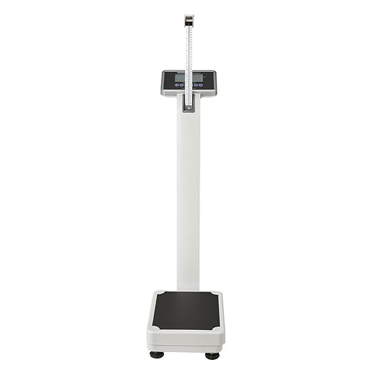 VEVOR Medical Digital Scale, Professional Physician Scale for Weight Height, Multi-Function Medical Physician Scale with Built-in Height Rod, 2 Unit (kg/lb), BMI for Home Hospital Gym, 660LBS Capacity