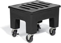PolyMight Mobile Heavy-Duty Poly Dunnage Rack with Caster Wheels for Warehouses and Commercial Industrial Storage 18" x 22" x 16" with 600 lb Capacity