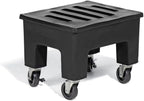 PolyMight Mobile Heavy-Duty Poly Dunnage Rack with Caster Wheels for Warehouses and Commercial Industrial Storage 18" x 22" x 16" with 600 lb Capacity