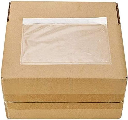 6" x 9" Clear Adhesive Top Loading Packing List Pouches Shipping Label Envelopes (200 Pack)