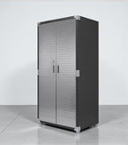 Heavy Duty Storage Solid Stainless Steel Cabinet with Lockable, Adjustable Shelf, Metal Garage Organizer (Graphite, 36" W x 24" D x 72" H)
