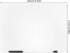Portable Plastic File Storage Box Organizer Project Case for Documents and Papers Stackable Document Holder Suitable for Office Home and Travel Use