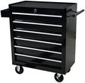 LuckyNote】Rolling Tool Chest, 6 Drawer Tool Box with Wheels, Heavy Duty Industrial Service Cart Storage Organizer with Locking System, Rolling Tool Box Organizer Tool Case for Garage, Repair Shop