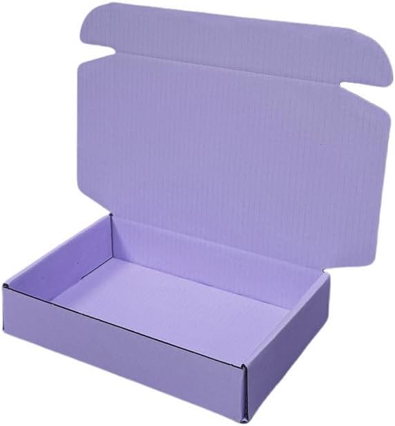 20 Pcs 14.5 x 10.6 x 2.8 inches Corrugated Cardboard Gift Boxes Recyclable Shipping Boxes for Packing Jewelry Ornament Gift Craft Packaging Supplier (Lavender, 14.5 x 10.6 x 2.8")