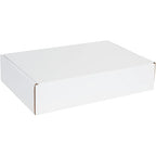 Box USA 16" Deluxe Shipping Boxes 16"L x 10"W x 2 3/4"H, 50-Pack - White Box Mailers for Packaging, Storage, Gifts or Bulk Business Orders
