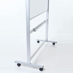 VIZ-PRO Double-Sided Magnetic Mobile Whiteboard, 60 x 36 Inches, Rolling Dry Erase Board Easel Stand on Wheels with Aluminium Frame for School Office Home 5' x 3'