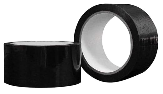 ABC Carton Sealing Tape 1.89 Inches Wide x 109.36 yd Length. 36 Rolls of Black Moving Tape for Boxes. Box Tape for Moving, Packing, Shipping, and Mailing. 2 mil Thick Acrylic Shipping Tape Rolls