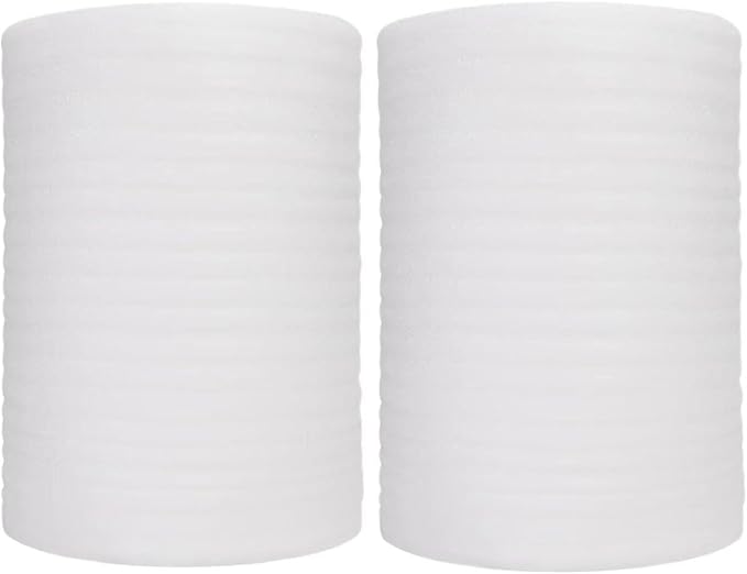 12"x 140'Foam Wrap Rolls for Moving Packing Foam Roll Packing Materials Shipping Packing Moving Supplies, Thick Cushion packaging wraps for Protect Glasses,Fragile Items,Dishes (2 PACK-30 * 25M)