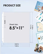 KTRIO 120 Pack Sheet Protectors 8.5 x 11 inch, Clear Page Protector for 3 Ring Binder, Plastic Sleeves for Binders, Top Loading Paper Sheets Document Sleeve Letter Size, Office & Home