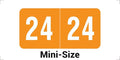 2024 MINI Year Stickers, Orange, Compatible with Smead ETS Series, Doctor Stuff 2024 Chart Stickers, USA Made Year Labels for End Tab File Folders, 250/Pack, 1 Package, 1/2" x 1" - Small Labels