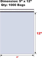 iMBAPrice 9x12 Inches White Poly Mailers, 1000-Pack Mid Size #3 White Color Poly Mailing Shipping Envelopes Bags, Self Seal Adhesive Waterproof and Tear Proof (Total 1000 Bags) in Bulk