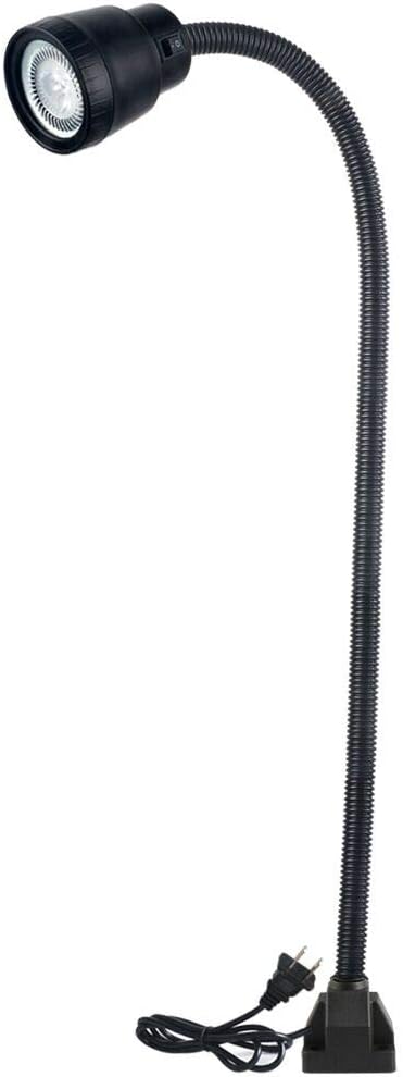 Led Machine Work Lights 5W 110V Waterproof IP54 Bolt on Industrial Light with Plus Long Gooseneck Lamp (1200mm)