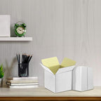 PETAFLOP 5x5x5 Shipping Boxes, Small White Corrugated Cardboard Box for Mailing, 25 Pack