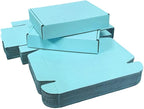 20 Pcs 17.7 x 13.8 x 2.5 inches X-Large Size Corrugated Cardboard Gift Boxes Recyclable Shipping Boxes for Mailing & Holidays, Wedding, Birthday, Gifts Packaging (Sky Blue)