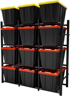 PROSLAT 65012 Bin Warehouse Heavy-Duty 12 Tote Edition (32 Gallon)