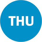 NextDayLabels - Round Thursday Day of The Week Color Coding Labels (2" Blue Stickers -500 per Roll)