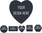 Custom Stickers Heart Labels Wedding Favor Personalized Labels for Gift Box Customized Sticker with Love 100,200pcs, 1",1.5",2", 3", 4"