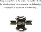 HAHIYO 1.25inch Silver Bulldog Clips Metal File Hinge Binder Clips Clamps Save Space Strong Spring Jaws Rock Solid Grip Book Lay Flat Deburred Edge for Hang Photos Wall Grid Dog Food 20PCS